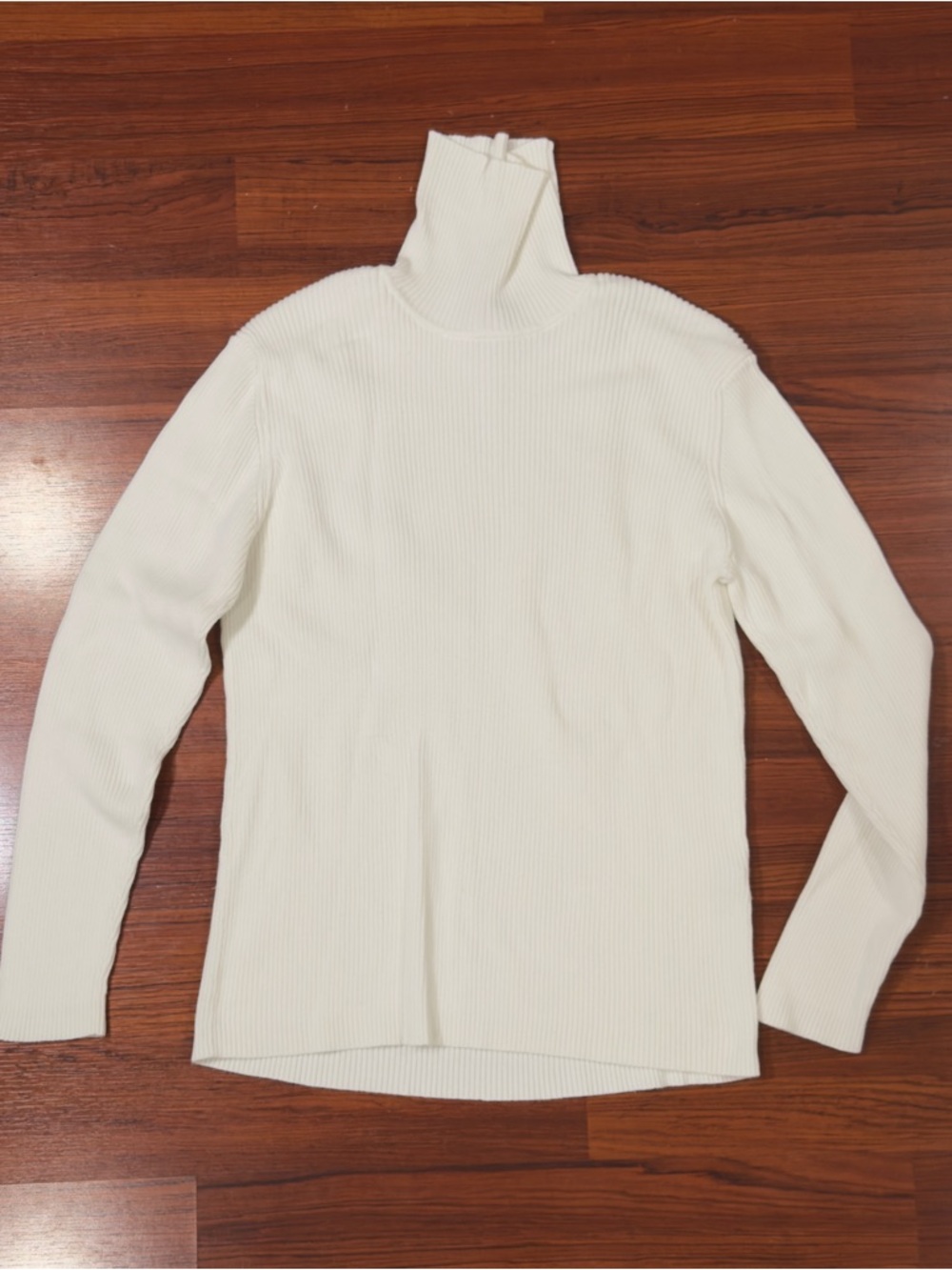Appleseed's Cream Ribbed Turtleneck Sweater